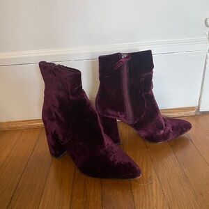 Steve Madden Velvet Booties